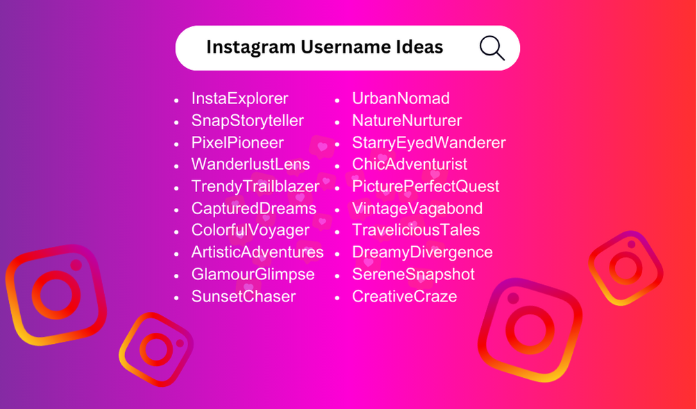 Super Instagram Username Ideas (100% unique)